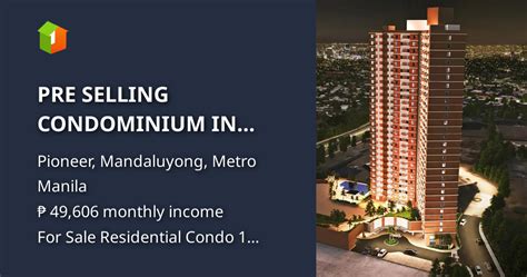 mandaluyong condo pre selling|Iba pa.